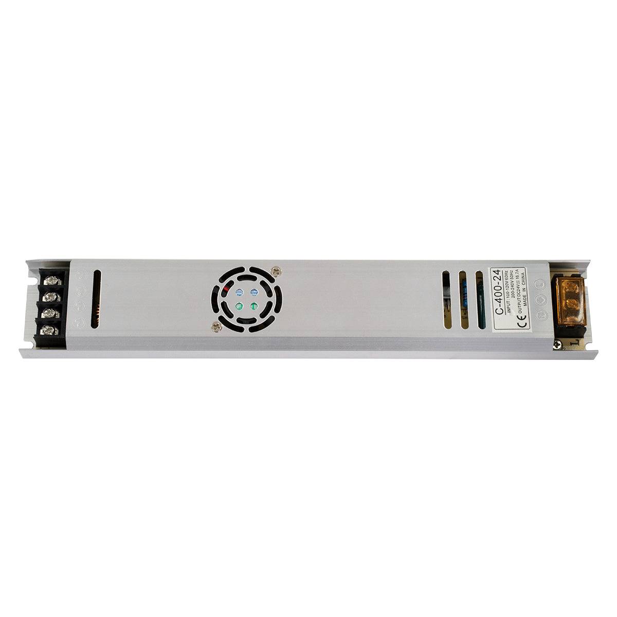 GloboStar® 73019 Τροφοδοτικό LED Ultra Slim 400W DC 24V 16.7A IP20 Μ31 x Π5.4 x Υ2.3cm - ledmania.gr