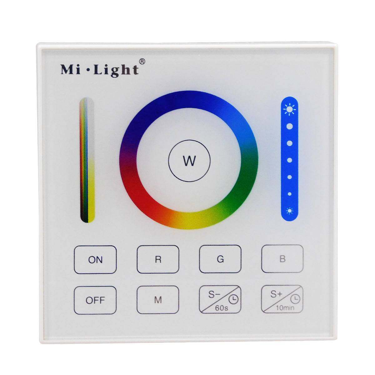 GloboStar® 73425 Mi-Light B0 LED RGBW+WW+CCT Smart Ασύρματο Χειριστήριο Αφής 2.4G RF Φορητό/Τοίχου με Μπαταρία για όλα τα Mi-Light Controller Box - ledmania.gr