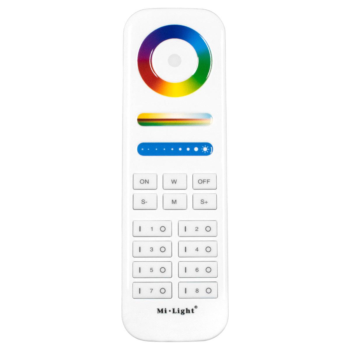 GloboStar® 73426 Ασύρματο Χειριστήριο Αφής έως 8 Group Wireless RF 2.4Ghz LED RGBW+WW Smart Touch Panel 8-Zone Mi-Light FUT089 433MHz RF 2.4G - ledmania.gr