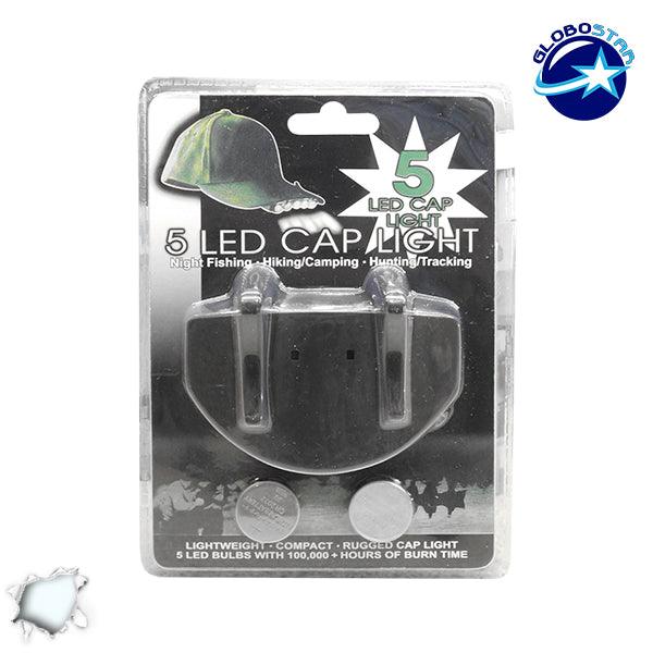 Φορητός Φακός Καπέλου με 5 LED Υψηλής Φωτεινότητας GloboStar 07022 - ledmania.gr