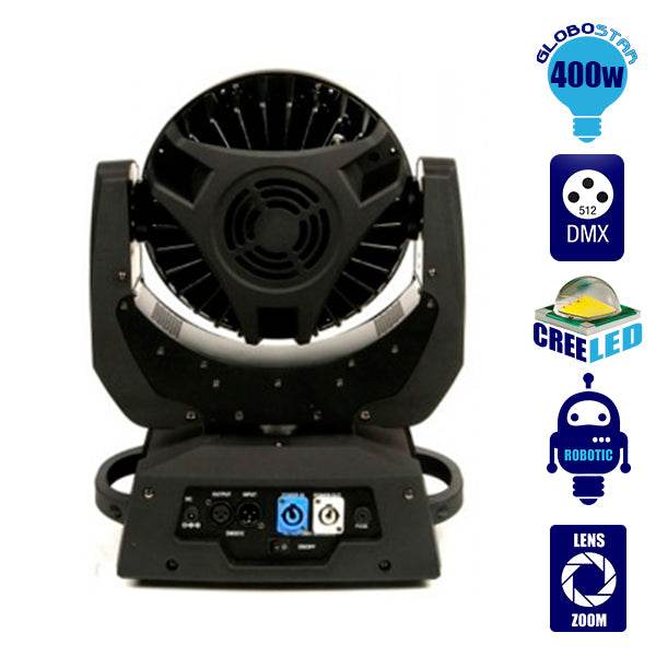 Κινούμενη Ρομποτική Κεφαλή Artemis ZOOM WASH PRO 10°-60° 36*10 Watt CREE LED RGBW 360W 230V DMX512 GloboStar 51116 - ledmania.gr