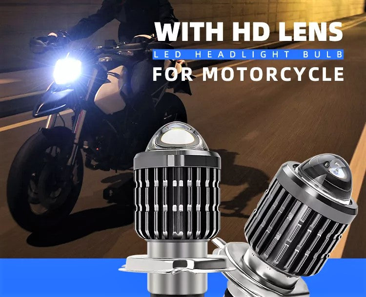 H6 Led Μοτοσυκλέτας 12-24v με HD Φακο Ενίσχυσης-Ψυχρο Λευκο τεμ.1 - ledmania.gr