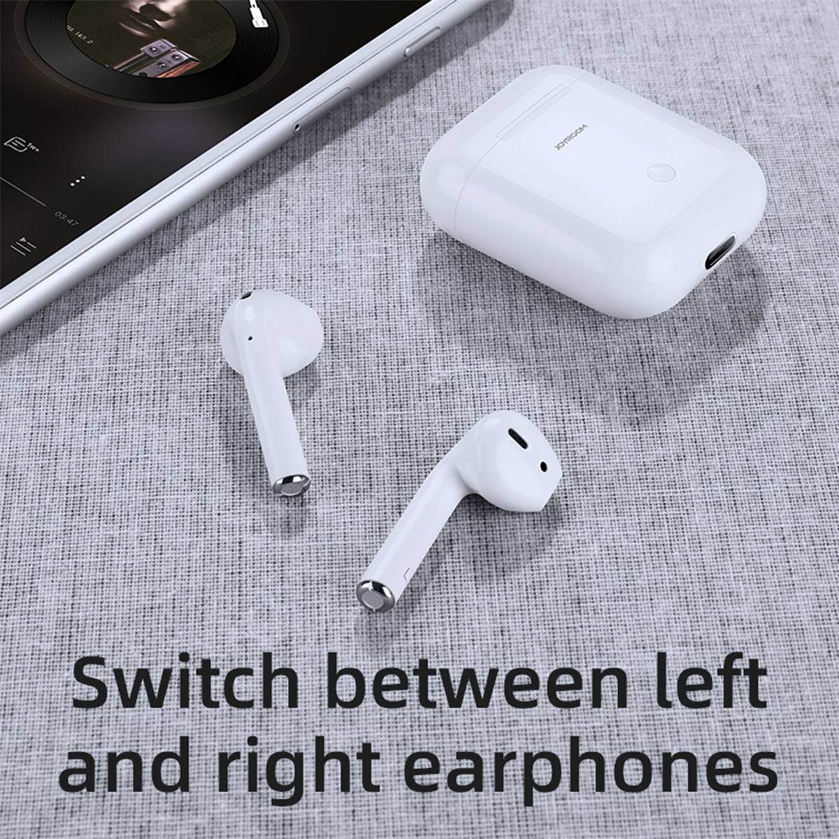 GloboStar® 87051 JOYROOM Originals JR-T03S TWS Earphones με Θήκη Φόρτισης True Wireless Bluetooth V5.0 Binaural Συμβατό με iOS & Android Μαύρο - ledmania.gr