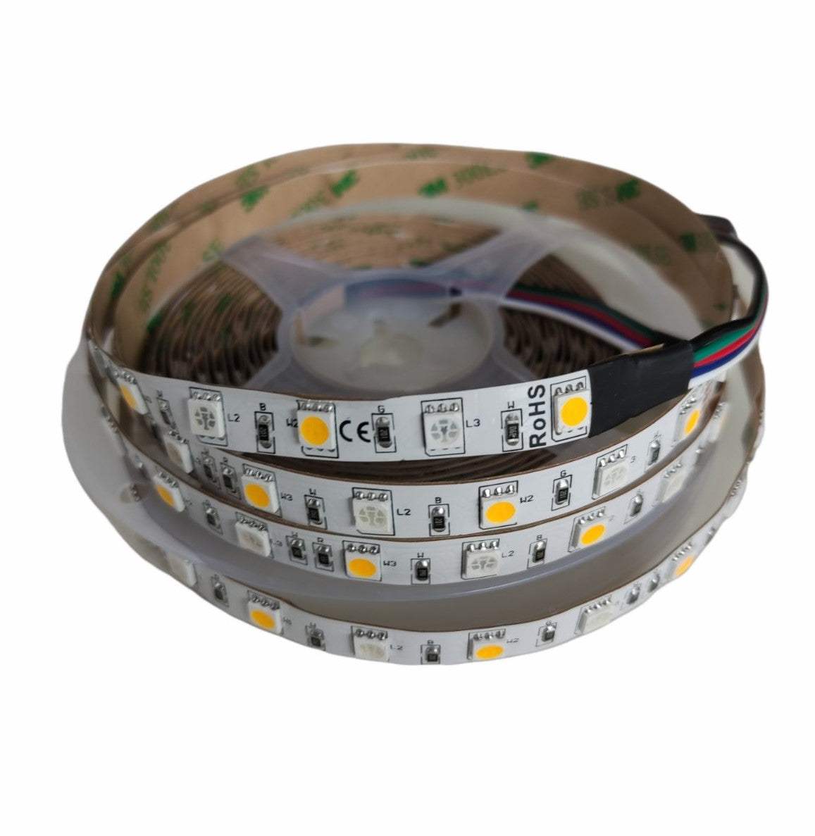 RGB+Ζεστο Λευκο Ταινία Led 24vDC 60led το μετρο IP20-1μετρο - ledmania.gr