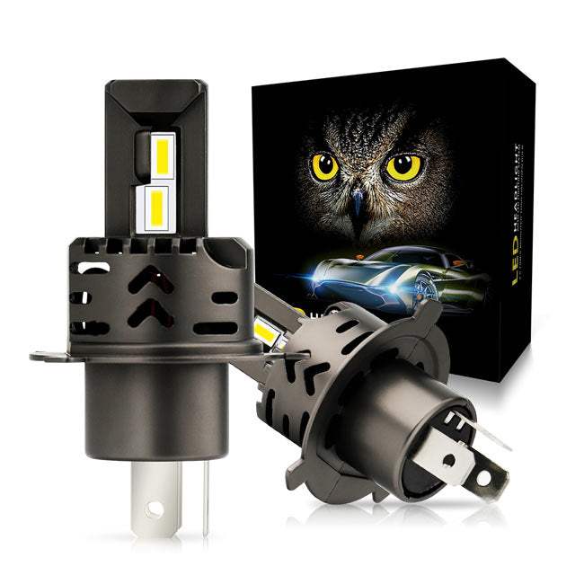 H4 led Αυτοκινητου Cree 16000 Lumens Set All in one 9-32vDc Ψυχρο Λευκο 2 τεμ. - ledmania.gr