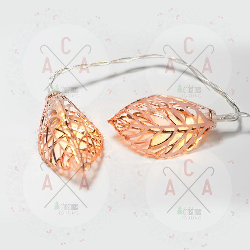 "METAL LEAVES" 10 LED ΛΑΜΠΑΚ ΣΕΙΡΑ ΜΠΑΤΑΡ.(3xAA) & ΧΡΟΝΟΔΙΑΚ (6ΟΝ/18OFF) ΘΕΡΜΟ ΛΕΥΚΟ ΧΑΛΚΙΝΟ ΜΕΤΑΛΛΟ - ledmania.gr