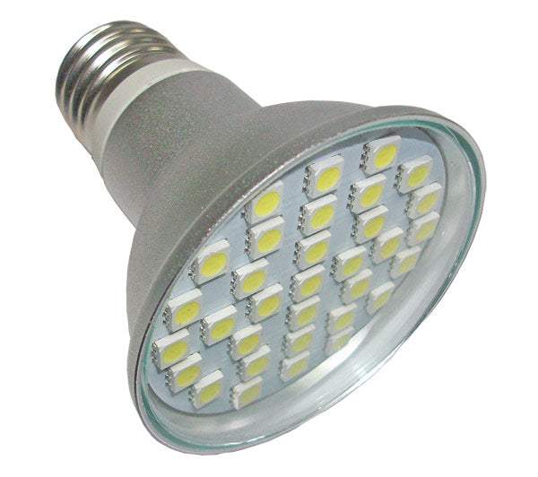 Par20 Λαμπα Led 5w-120° με 33Smd 5050-Αλουμινιου με Γυαλινο Καλυμμα - ledmania.gr