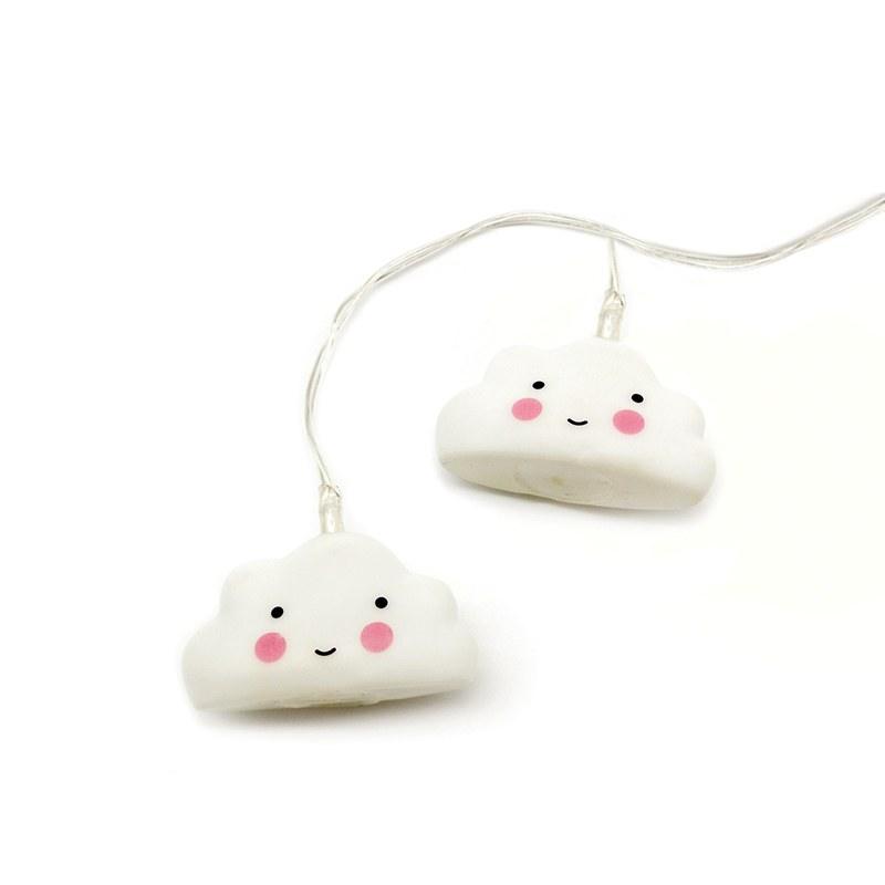 "PLASTIC CLOUD" 10 LED ΛΑΜΠΑΚ ΣΕΙΡΑ ΜΠΑΤΑΡ.(3xAA) ΨΥΧΡΟ ΛΕΥΚΟ IP20 135+30cm ΔΙΑΦΑΝ ΚΑΛΩΔ ΤΡΟΦΟΔ - ledmania.gr