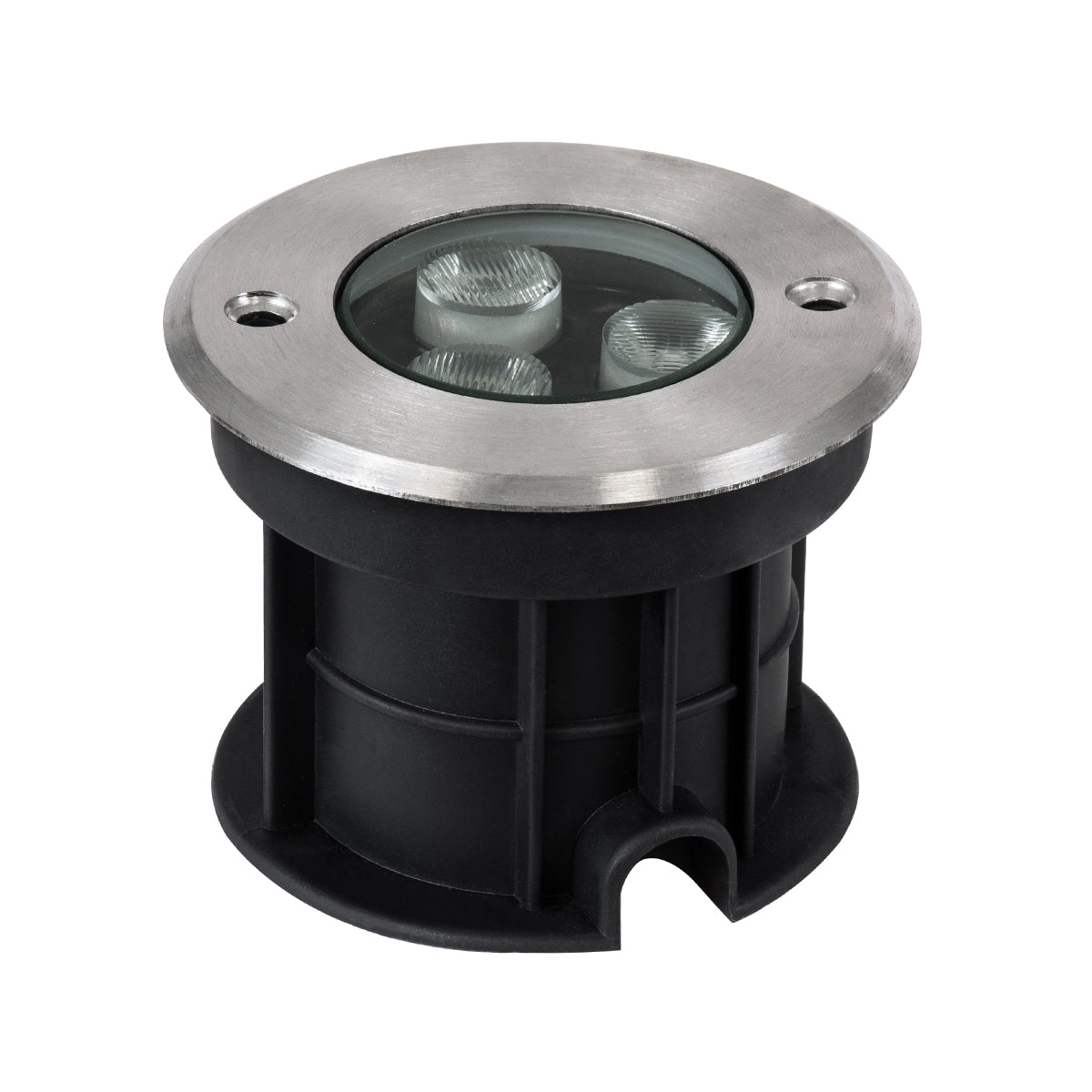 GloboStar® UNDERGROUND-FANI S-90980 Χωνευτό Φωτιστικό Σποτ Δαπέδου LED 12W 1200lm 60° DC 24V Αδιάβροχο IP68 Φ10 x Υ7.5cm Ψυχρό Λευκό 6000K - Ανοξείδωτο Ατσάλι - 3 Years Warranty - ledmania.gr