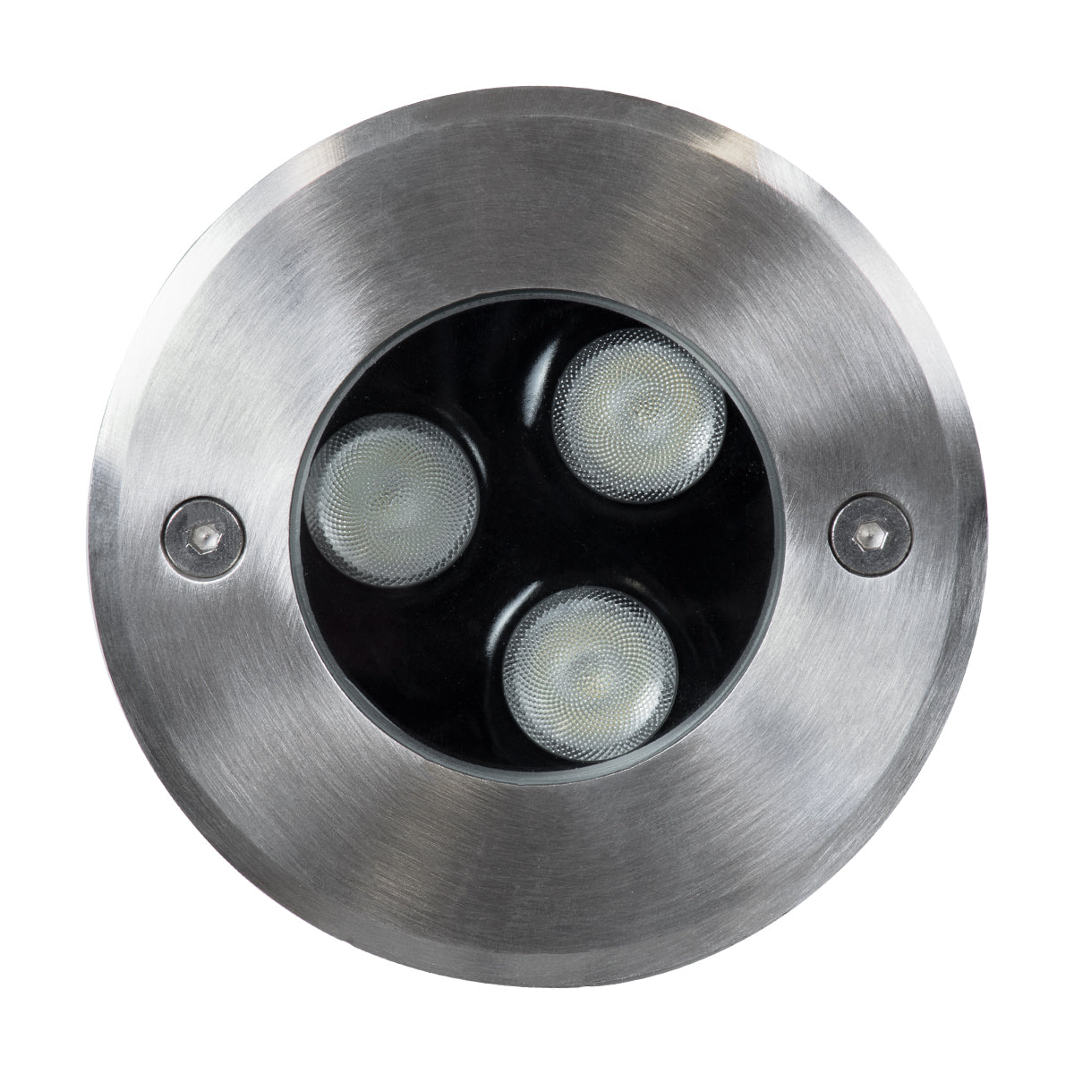 GloboStar® UNDERGROUND-FANI S-90981 Χωνευτό Φωτιστικό Σποτ Δαπέδου LED 12W 1020lm 60° DC 24V Αδιάβροχο IP68 Φ10 x Υ7.5cm RGBW DMX512 - Ανοξείδωτο Ατσάλι - 3 Years Warranty - ledmania.gr