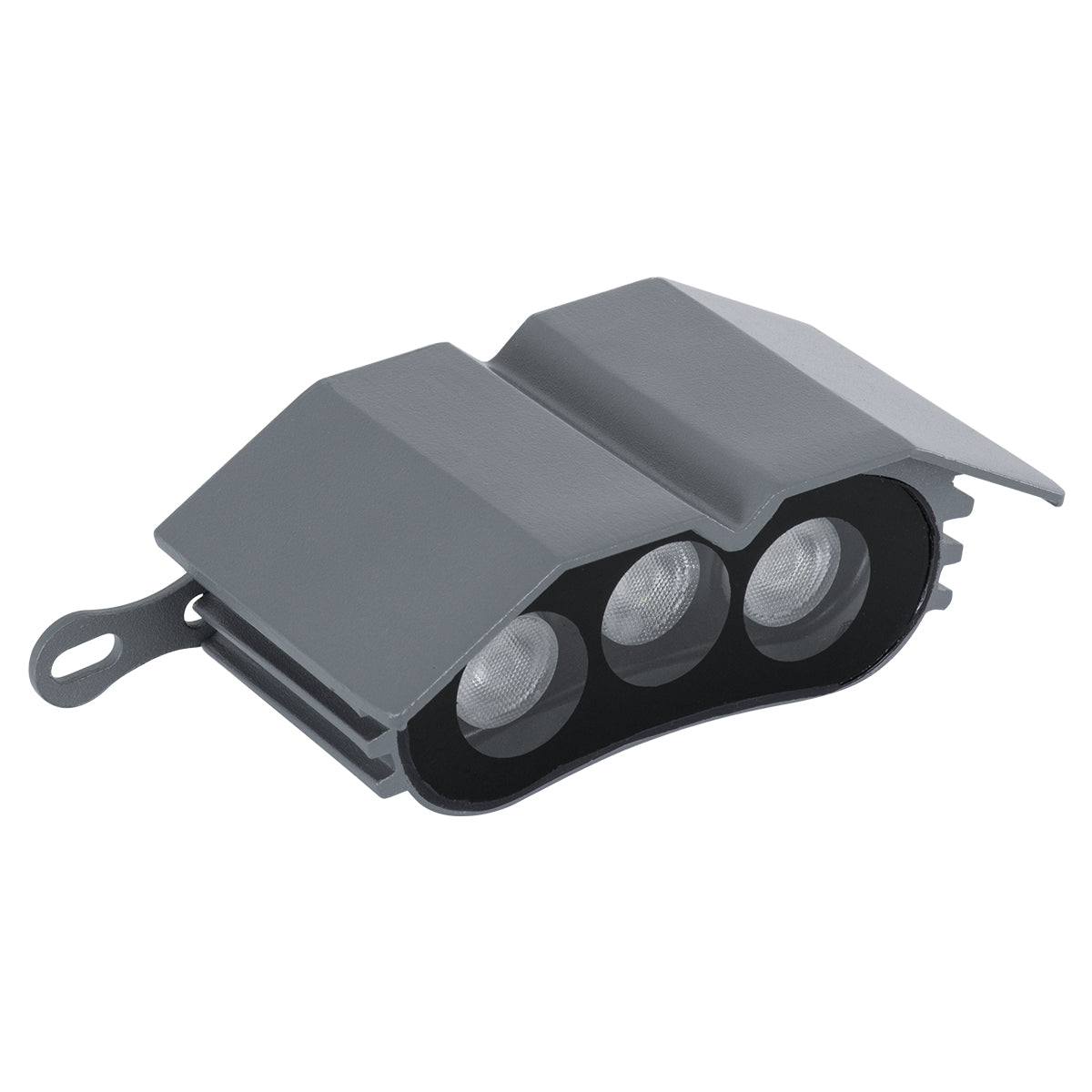 GloboStar® TREELIGHT-ZINA S-90982 Κυρτή Μπάρα Φωτισμού Wall Washer με Αντιθαμβωτική Γρίλια Ειδική για Φυτά - Δέντρα LED 3W 255lm 30° DC 24V Αδιάβροχο IP65 L11 x W6.5 x H5cm με Αυτόματα Προγράμματα Εναλλαγής Χρωμάτων Πολύχρωμο RGBW - Γκρι Ανθρακί - 3 Years - ledmania.gr