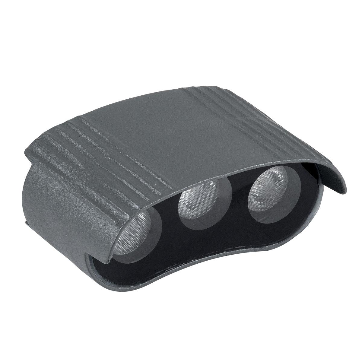 GloboStar® TREELIGHT-ZINA S-90998 Κυρτή Μπάρα Φωτισμού Wall Washer Ειδική για Φυτά - Δέντρα LED 3W 300lm 30° DC 24V Αδιάβροχο IP65 Μ9 x Π6.5 x Υ4cm Κόκκινο - Γκρι Ανθρακί - 3 Years Warranty - ledmania.gr