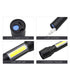 Super Bright Zoom LED Q5 T6  With Side COB Light Αλουμίνιο Αδιάβροχο USB Επαναφορτιζόμενος Φακός LED - ledmania.gr
