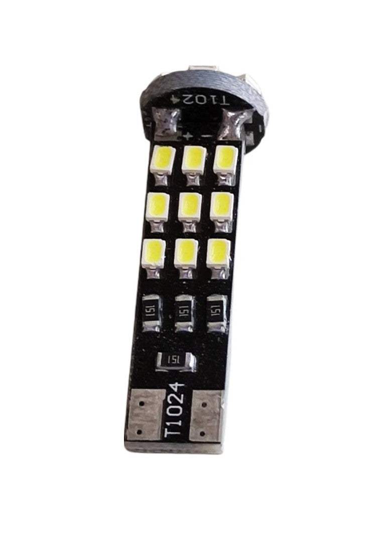 T10-W5W Canbus Led Αυτοκινήτων 24smd 1210-12VDc-Ψυχρο λευκο-1τεμ. - ledmania.gr