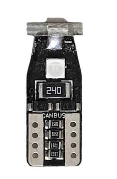 T10 W5W canbus led αυτοκινήτου 300lm-3030 Chip 3SMD -12vDc Μπλέ του Πάγου-360°-τεμ.1 - ledmania.gr
