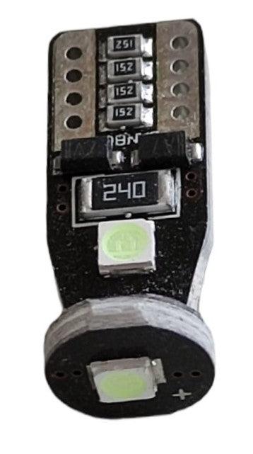 T10 W5W canbus led αυτοκινήτου 300lm-3030 Chip 3SMD -12vDc Μπλέ του Πάγου-360°-τεμ.1 - ledmania.gr
