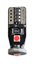 T10 W5W canbus led αυτοκινήτου 300lm-3030 Chip 3SMD -12vDc Κόκκινο-360°-τεμ.1 - ledmania.gr