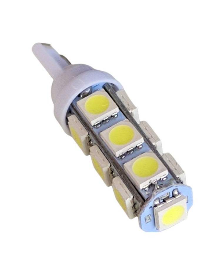 T10 led Αυτοκινητου-13 Smd 5050 Υψηλης Ισχυος-12vdc-360°-Ψυχρο λευκο 1τεμ. - ledmania.gr