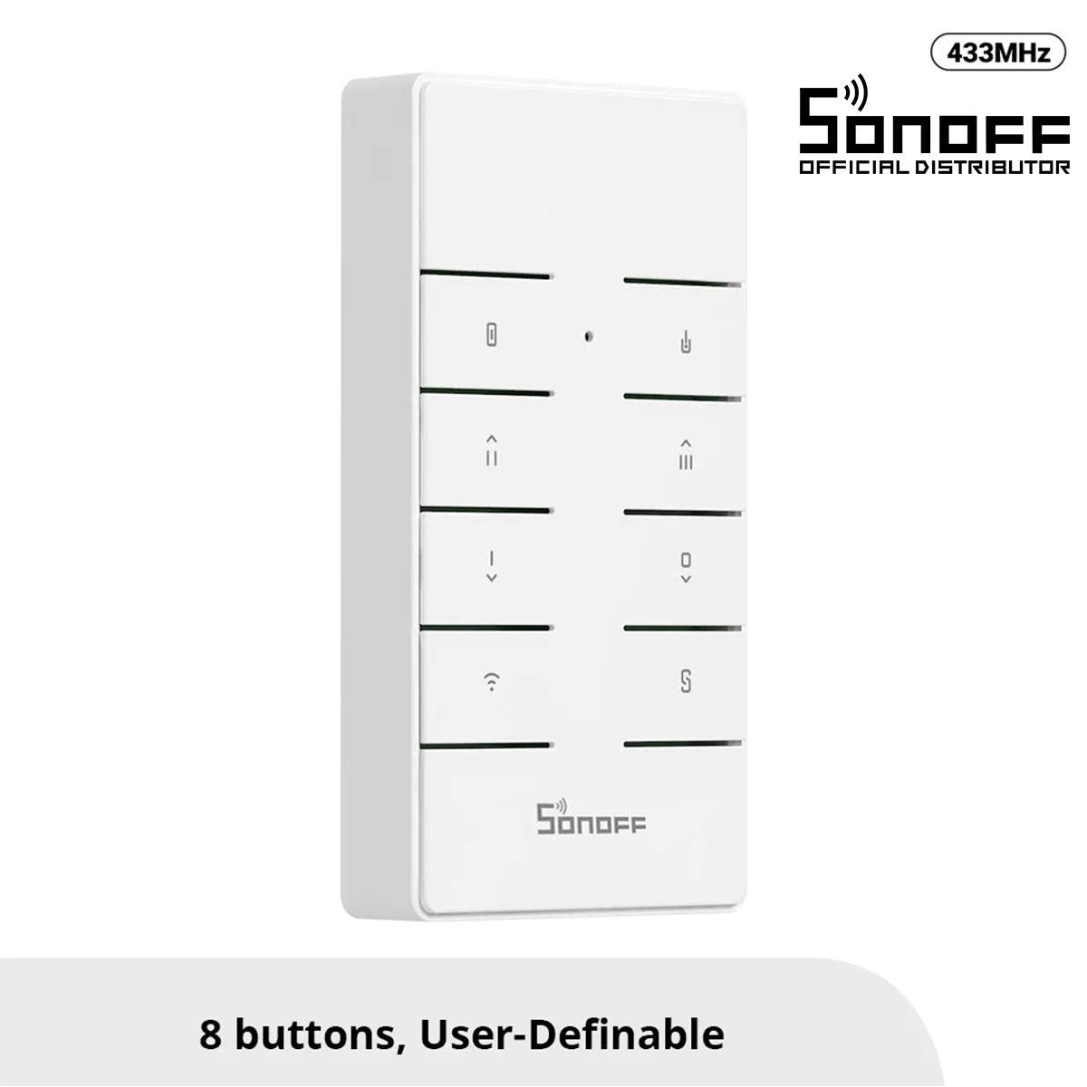 GloboStar® 80074 SONOFF RM433R2 - Remote Controller RF 433Mhz 8 Key (Battery Included) - ledmania.gr