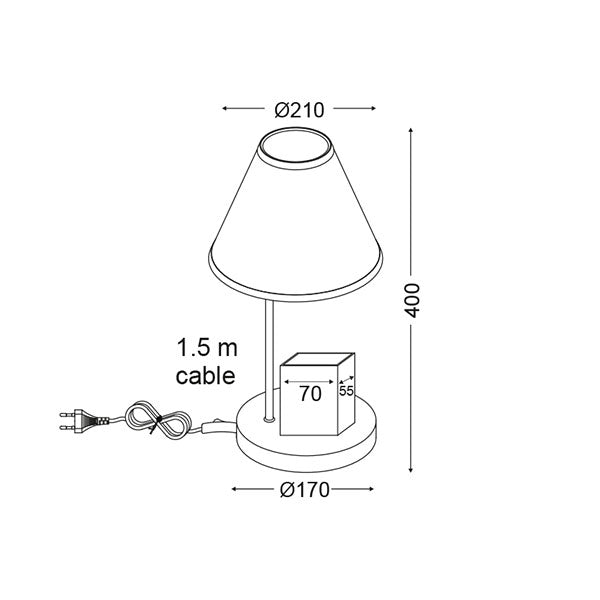 ΠΟΡΤΑΤΙΦ 1ΧΕ27 ΜΟΛΥΒΟΘΗΚΗ ΔΙΑΣΤΗΜΑ Φ21ΧΗ40CM - ledmania.gr
