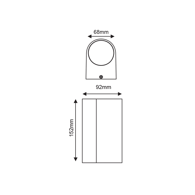 ^GU10 WALL LUMINAIRE 230V AC MATT WHITE IP54 MAX.2X35W - ledmania.gr