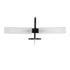 GloboStar® FLORA 60412 Μοντέρνο Φωτιστικό Τοίχου - Απλίκα Καθρέπτη Μπάνιου - Πίνακα 2 x G9 270° AC 220-240V IP44 Μ31 x Π13 x Υ12cm - Μαύρο - ledmania.gr