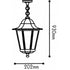 ΦΑΝΑΡΙ ΚΡΕΜΑΣΤΟ ΧΡΥΣΟ ΜΑΥΡΟ ΙΡ44 Ε27 60W - ledmania.gr
