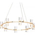 ^ΚΡΕΜΑΣΤΟ Φ/Σ LED2835 32W ΧΡΥΣΟ ΑΛΟΥΜΙΝΙΟ 3000Κ 2880LM D52XH131.5CM IONIAN - ledmania.gr