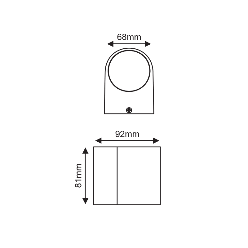 ^GU10 WALL LUMINAIRE 230V AC DARK GREY IP54 MAX.35W - ledmania.gr