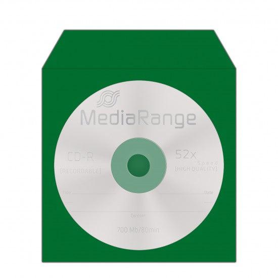 MediaRange Paper Sleeves for 1 Disc Assorted Colours 100 Pack (MRBOX67) - ledmania.gr