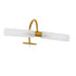 GloboStar® FLORA 60413 Μοντέρνο Φωτιστικό Τοίχου - Απλίκα Καθρέπτη Μπάνιου - Πίνακα 2 x G9 270° AC 220-240V IP44 Μ31 x Π13 x Υ12cm - Χρυσό - ledmania.gr