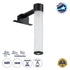 GloboStar® ELSA 60404 Μοντέρνο Φωτιστικό Τοίχου - Απλίκα Καθρέπτη Μπάνιου - Πίνακα 1 x G9 360° AC 220-240V IP44 Μ3.5 x Π13.5 x Υ20cm - Μαύρο - ledmania.gr