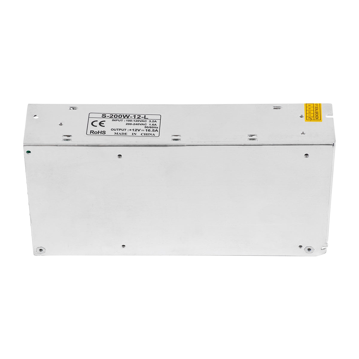 GloboStar® 73091 Μεταλλικό Τροφοδοτικό PELV TRIAC DIMMABLE για Προϊόντα LED 200W 16.66A - AC 220-240V σε DC από 0.5V (0%) σε 12V (100%) - IP20 L20 x W9 x H4.5cm - ledmania.gr