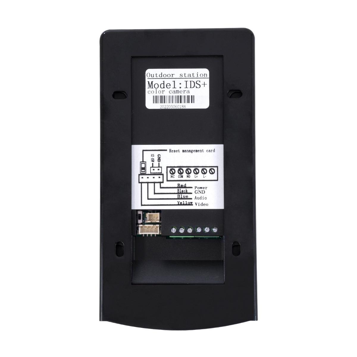 GloboStar® 86059 Σετ Θυροτηλεόρασης με Έγχρωμη Οθόνη Αφής 7" και Κάμερα 1080P HD & 4 Επαγωγικά Κλειδιά για Ηλεκτρονικές Κλειδαριές - Μαύρο - Χρυσό - ledmania.gr