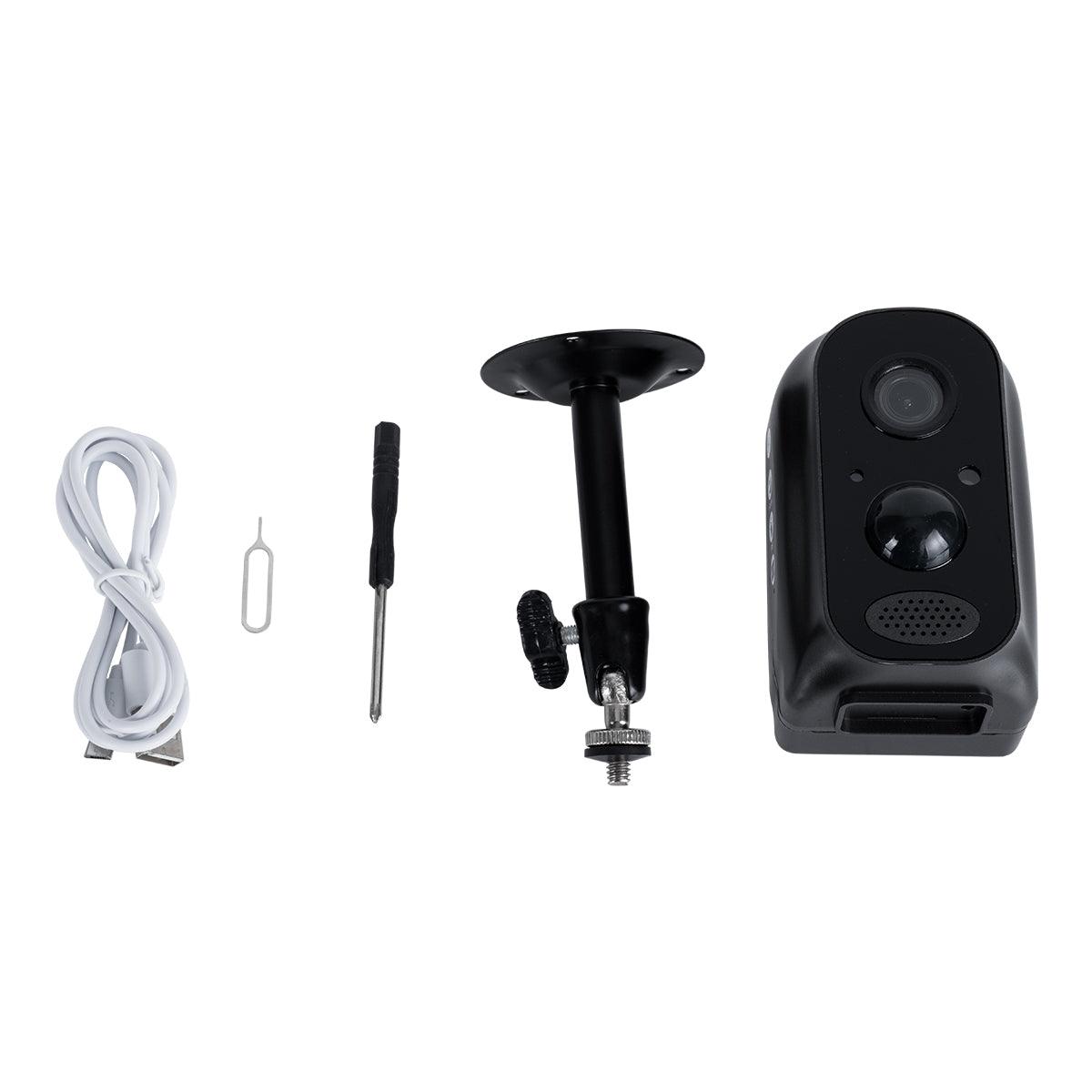 GloboStar® 86026 Επαναφορτιζόμενη Επιτραπέζια/Τοίχου IP Camera 1080P WiFi 90° Μοιρών - 6200mAh - Νυχτερινή Όραση με LED IR - Διπλή Κατέυθυνση Ομιλίας - Ανιχνευτή Κίνησης - Νυχτερινή Λήψη - Θέση SD Κάρτας Max 128GB - 25 Μέρες Stand By - ledmania.gr