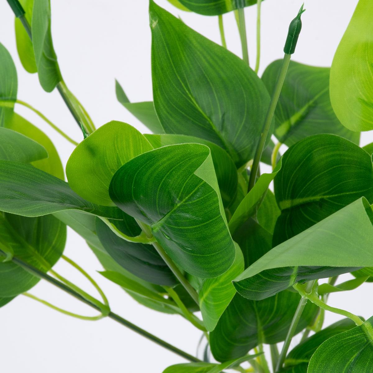 GloboStar® WATER PLANTAIN 78284 Τεχνητό Φυτό Άλισμα - Μπουκέτο Διακοσμητικών Φυτών - Κλαδιών με Φύλλωμα Πράσινο Υ30cm - ledmania.gr