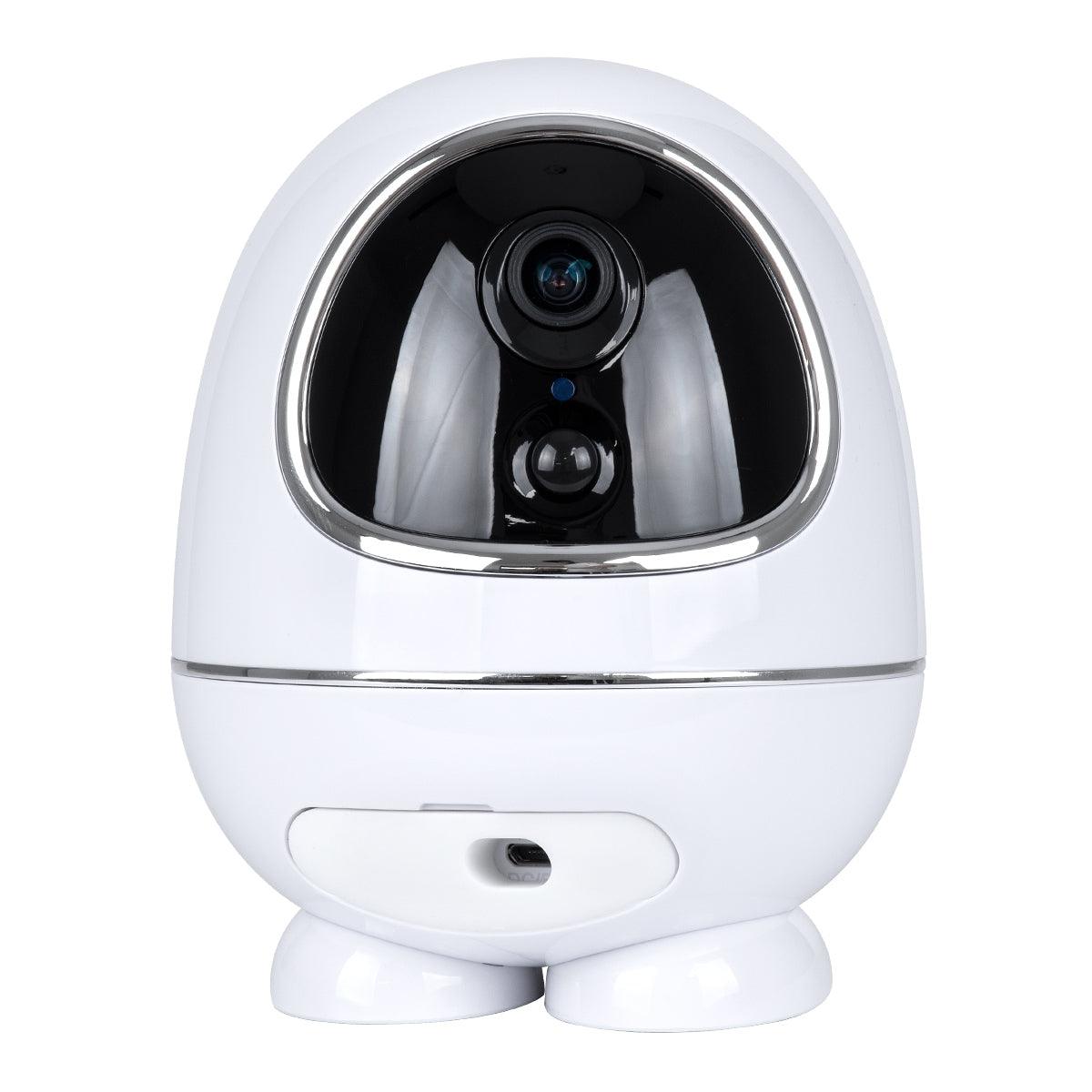 GloboStar® 86008 Rechargeable Table Camera WiFi HD 1080P 3MP 350° 5200mAh Two Way Audio & Motion Detection - Επαναφορτιζόμενη Επιτραπέζια Κάμερα WiFi HD 1080P 350° 5200mAh Διπλή Κατέυθυνση Ομιλίας με Ανιχνευτή Κίνησης - Λευκό - ledmania.gr