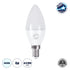 GloboStar® 60000 Λάμπα LED E14 C37 Κεράκι 4W 400lm 260° AC 220-240V IP20 Φ3.7 x Υ10cm Ψυχρό Λευκό 6000K - ledmania.gr