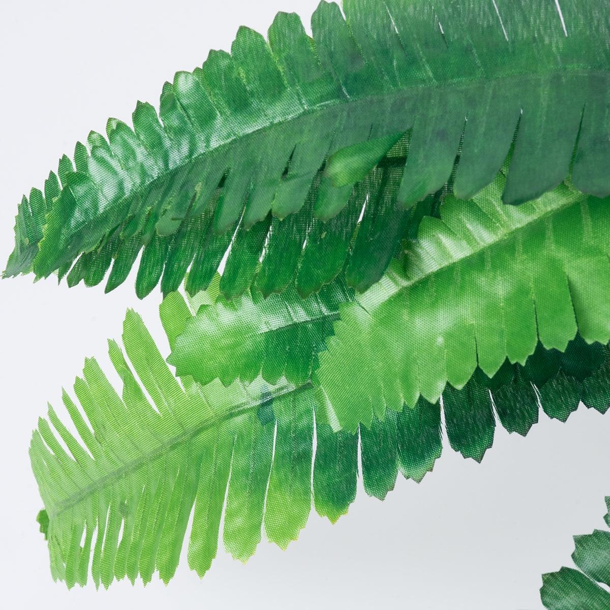 GloboStar® BOSTON FERN BIG 78292 Τεχνητό Φυτό Φτέρη Βοστώνης Μεγάλη - Μπουκέτο Διακοσμητικών Φυτών - Κλαδιών με Φύλλωμα Πράσινο Υ52cm - ledmania.gr