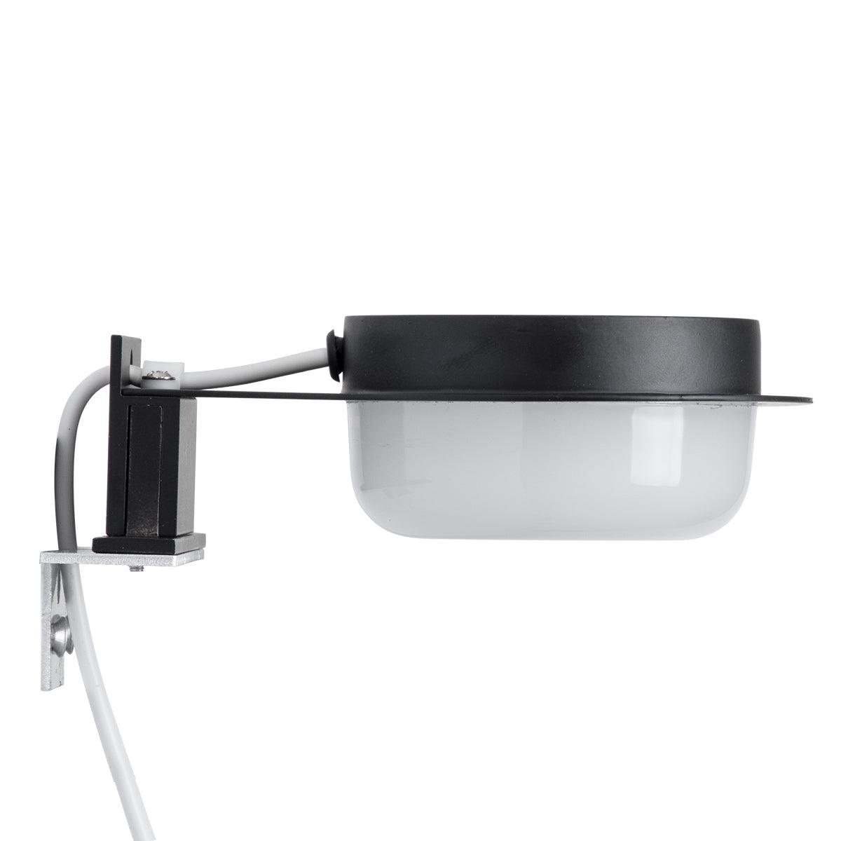 GloboStar® KIARA 60400 Μοντέρνο Φωτιστικό Τοίχου - Απλίκα Καθρέπτη Μπάνιου με 3 Τρόπους Τοποθέτησης LED 5W 560lm 120° AC 220-240V IP44 Μ10 x Π13 x Υ3cm - Φυσικό Λευκό 4500K - Μαύρο - ledmania.gr