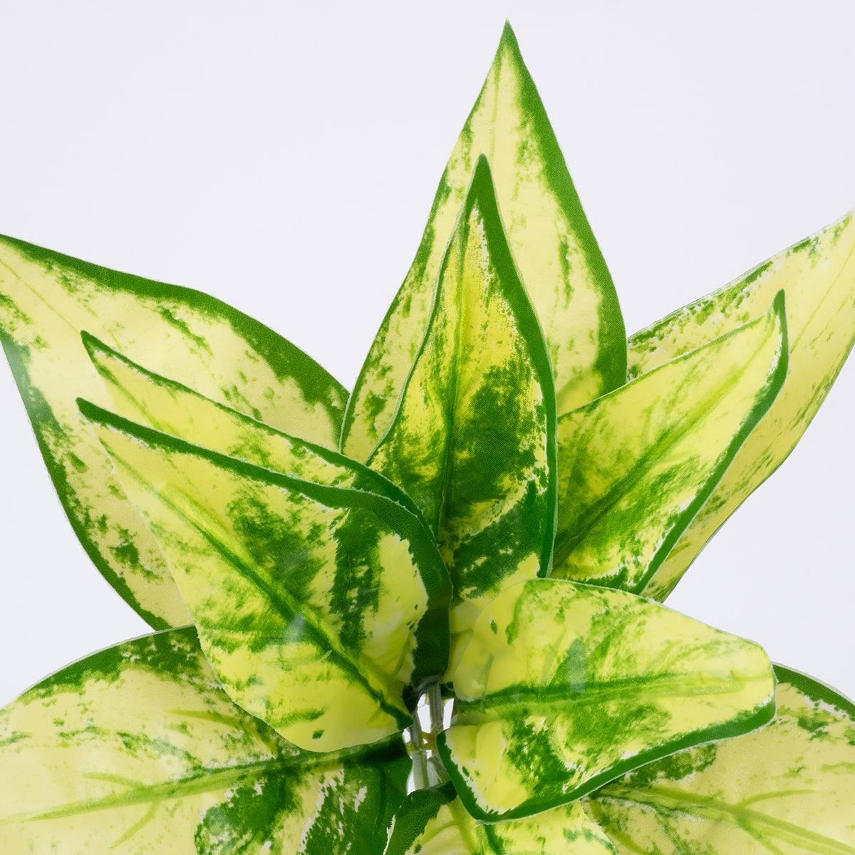 GloboStar® GOLDEN POTHOS 78278 Τεχνητό Φυτό Χρυσός Πόθος - Μπουκέτο Διακοσμητικών Φυτών - Κλαδιών με Φύλλωμα Πράσινο - Κίτρινο Υ26cm - ledmania.gr