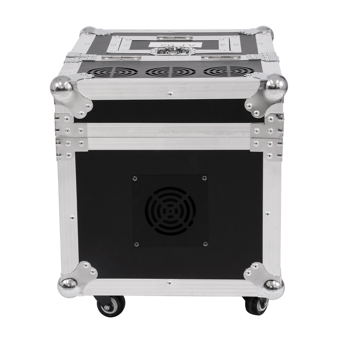 GloboStar® 51170 MERMAID Επαγγελματική Επιδαπέδια Μηχανή Double Haze Machine - Διπλού Εφέ Ομίχλης-Νέφωσης 600W AC 220V-240V DMX512 Display on Body & Ασύρματο Χειριστήριο σε Flight Case - Μαύρο - L49.5 x W38 x H45cm - ledmania.gr