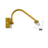 GloboStar® MIRA 60433 Μοντέρνο Φωτιστικό Τοίχου - Απλίκα Καθρέπτη Μπάνιου - Πίνακα LED 12W 1400lm 120° AC 220-240V IP44 Μ60 x Π20 x Υ13cm - Φυσικό Λευκό 4500K - Χρυσό - ledmania.gr