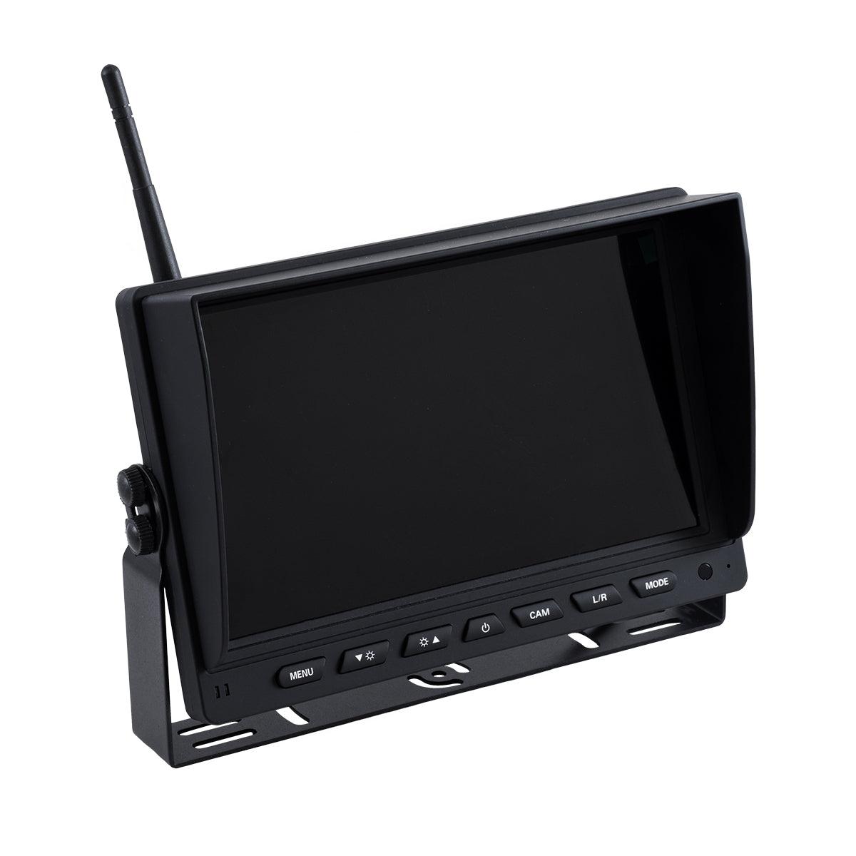 GloboStar® 86069 Έγχρωμη Οθόνη 9" WiFi για Αυτοκινητο - Φορτηγό DC 12-24V - για Σύνδεση έως 4 WiFi Κάμερες 1080P HD Οπισθοπορείας - Μαύρο - ledmania.gr