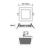 LED SLIM PANEL NM SQUARE REC. 6W 3000K 400Lm 120mm 230V Ra80 - ledmania.gr
