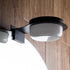 GloboStar® KIARA 60400 Μοντέρνο Φωτιστικό Τοίχου - Απλίκα Καθρέπτη Μπάνιου με 3 Τρόπους Τοποθέτησης LED 5W 560lm 120° AC 220-240V IP44 Μ10 x Π13 x Υ3cm - Φυσικό Λευκό 4500K - Μαύρο - ledmania.gr
