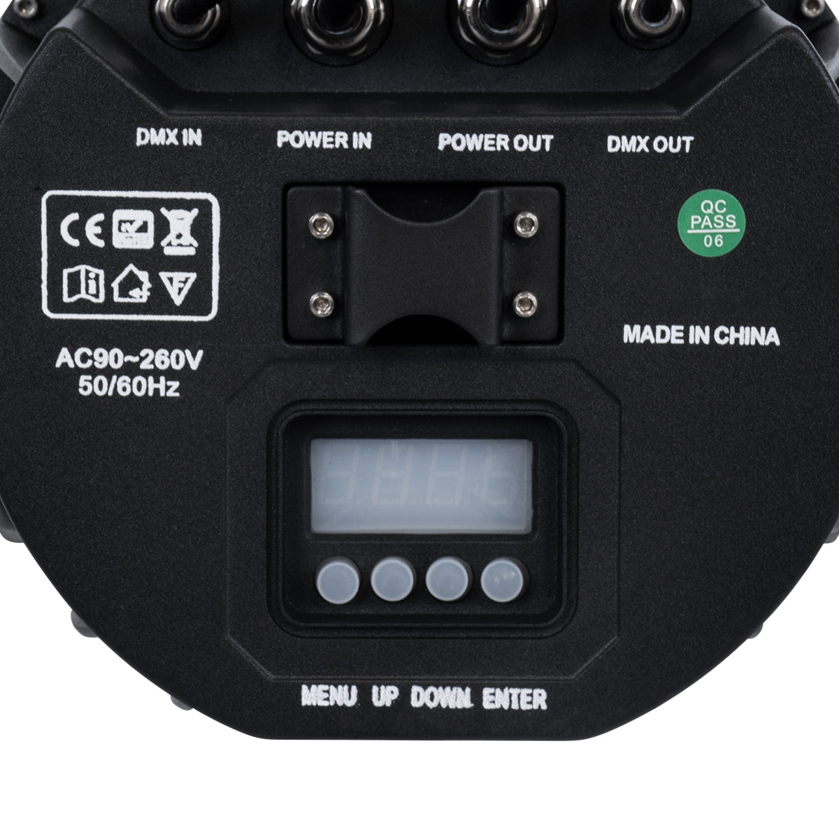 GloboStar® 51114 MINOTAUR Επαγγελματική Κεφαλή PAR DMX512 216W AC 230V 4in1 BEAM - WASH - SPOT - ZOOM 8° - 60° OSRAM LED Αδιάβροχη IP65 RGBW - Μαύρο - L24.8 x W28 x H37cm - ledmania.gr