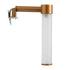 GloboStar® ELSA 60407 Μοντέρνο Φωτιστικό Τοίχου - Απλίκα Καθρέπτη Μπάνιου - Πίνακα 1 x G9 360° AC 220-240V IP44 Μ3.5 x Π13.5 x Υ20cm - Χάλκινο - ledmania.gr