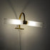 GloboStar® FLORA 60413 Μοντέρνο Φωτιστικό Τοίχου - Απλίκα Καθρέπτη Μπάνιου - Πίνακα 2 x G9 270° AC 220-240V IP44 Μ31 x Π13 x Υ12cm - Χρυσό - ledmania.gr