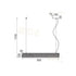 ^ ΚΡΕΜΑΣΤΟ Φ/Σ LED 11W 3000K 1180LM ΜΕΤ/ΚΟ ΜΑΥΡΟ 8,5Χ80ΧΗ110CM OFIS - ledmania.gr